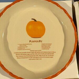 Pumpkin Pie - pan - NEW with a recipe